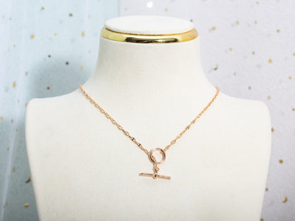 [Lucky Star]ECHAPPEE NECKLACE PINK GOLD