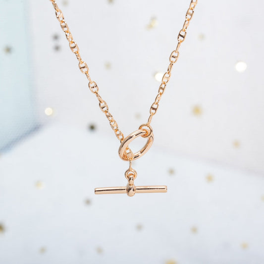 [Lucky Star]ECHAPPEE NECKLACE PINK GOLD