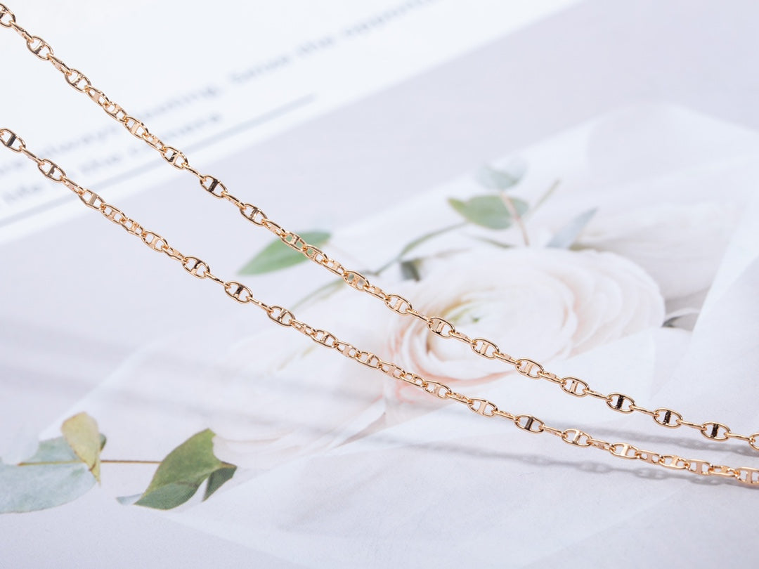 [Lucky Star]ECHAPPEE NECKLACE PINK GOLD