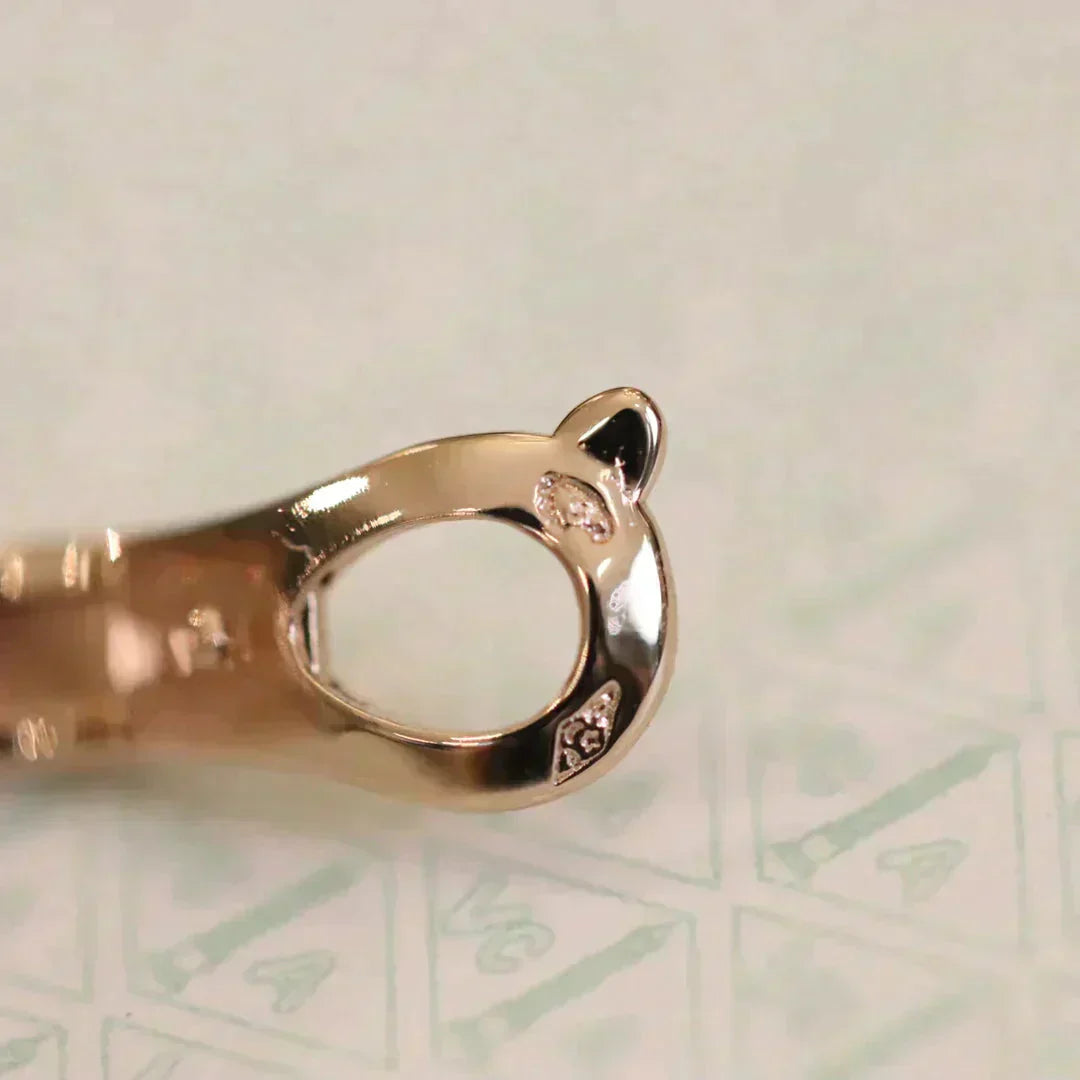 [Lucky Star]CLOVER MEDIUM 1 MOTIFS FUll DIAMOND EARRINGS