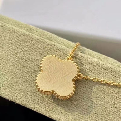 [Lucky Star]CLOVER 15MM DIAMOND TURQUOISE NECKLACE