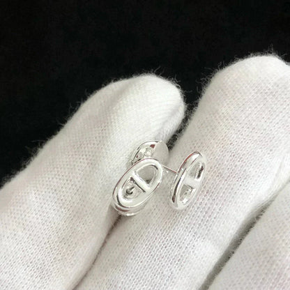 [Lucky Star]CHAINE SMALL EARRINGS GOLD AND SILVER