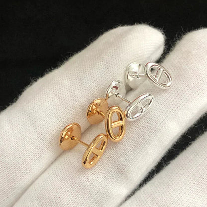 [Lucky Star]CHAINE SMALL EARRINGS GOLD AND SILVER