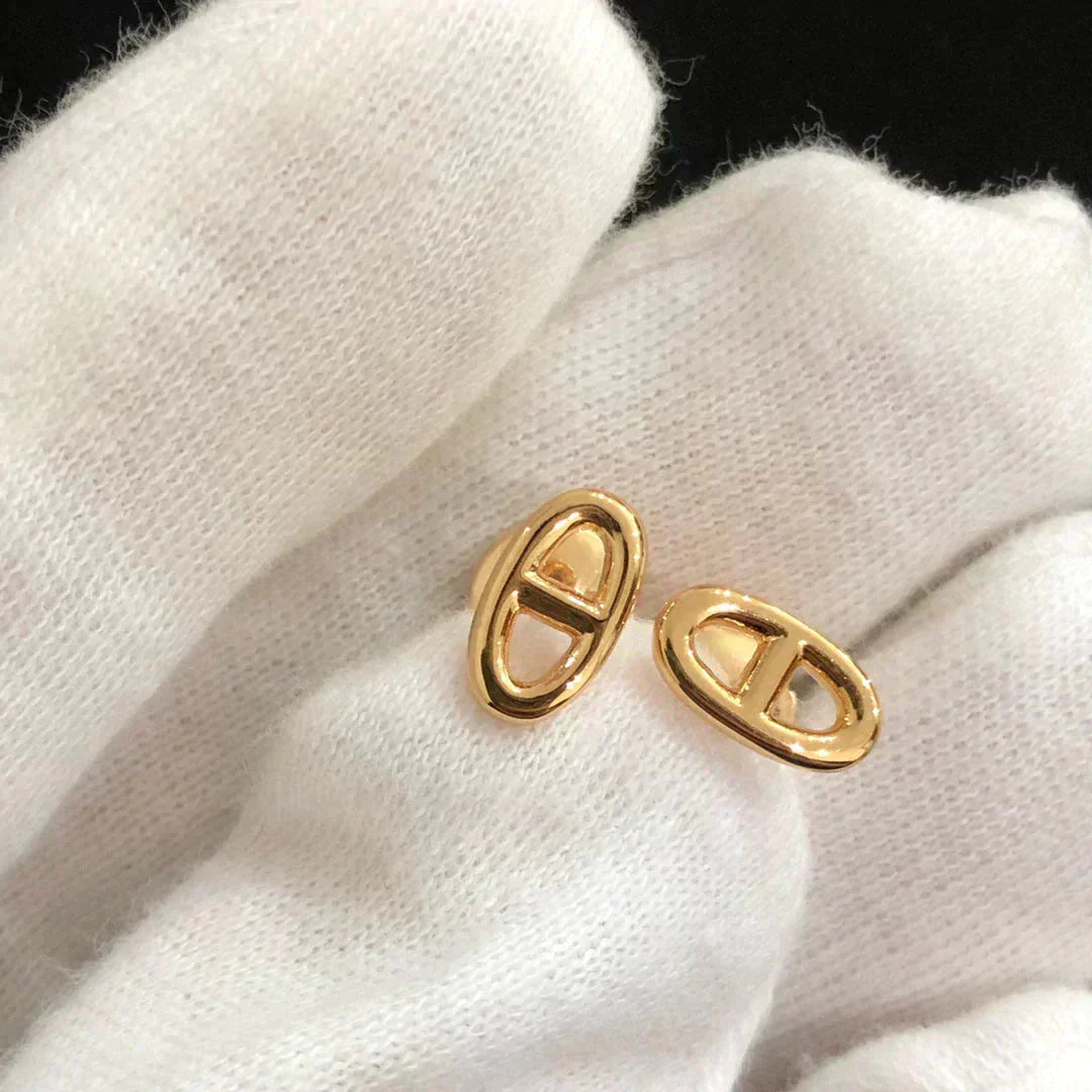 [Lucky Star]CHAINE SMALL EARRINGS GOLD AND SILVER