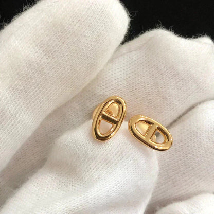 [Lucky Star]CHAINE SMALL EARRINGS GOLD AND SILVER