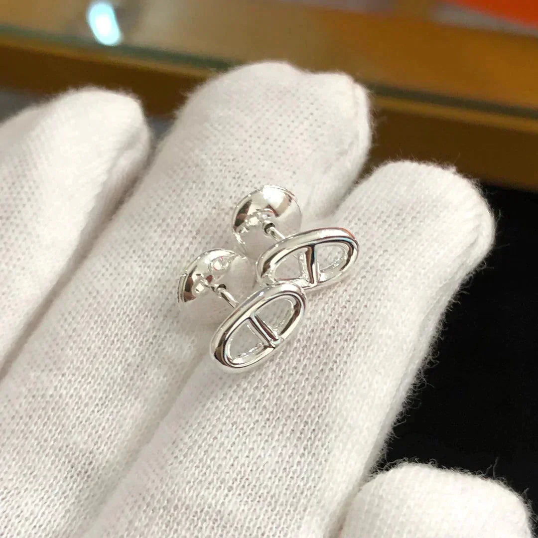 [Lucky Star]CHAINE SMALL EARRINGS GOLD AND SILVER