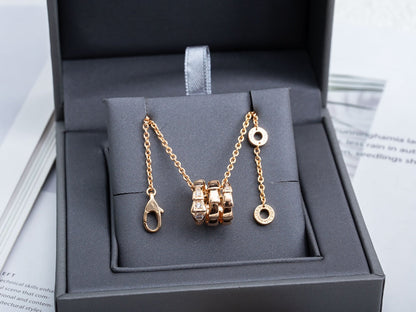 [Lucky Star]SERPENTI PINK GOLD NECKLACE DIAMOND