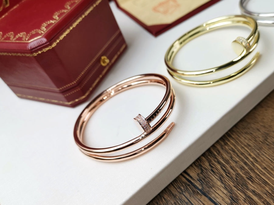 [Lucky Star]JUSTE BRACELET 3.5MM DOUBLE ROW DIAMOND