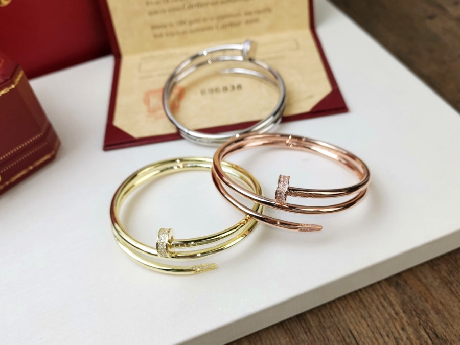 [Lucky Star]JUSTE BRACELET 3.5MM DOUBLE ROW DIAMOND