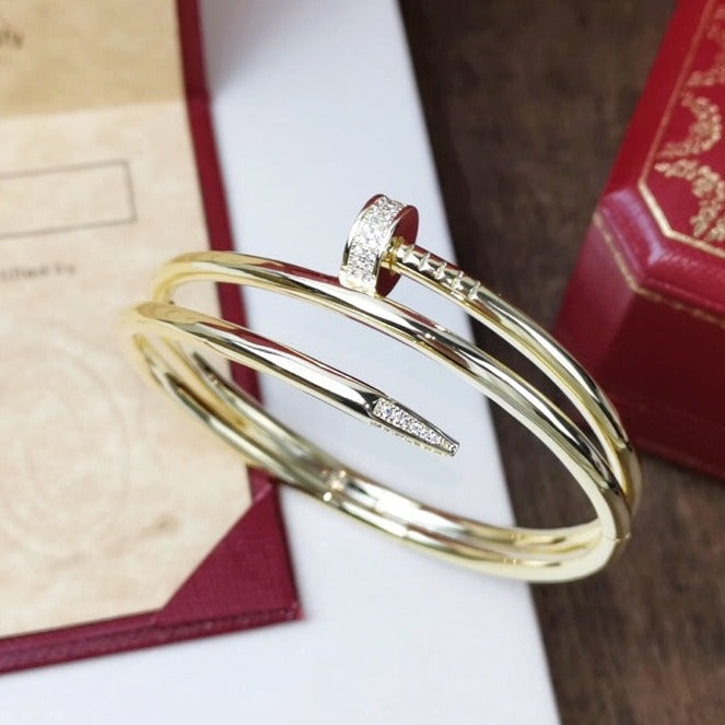 [Lucky Star]JUSTE BRACELET 3.5MM DOUBLE ROW DIAMOND