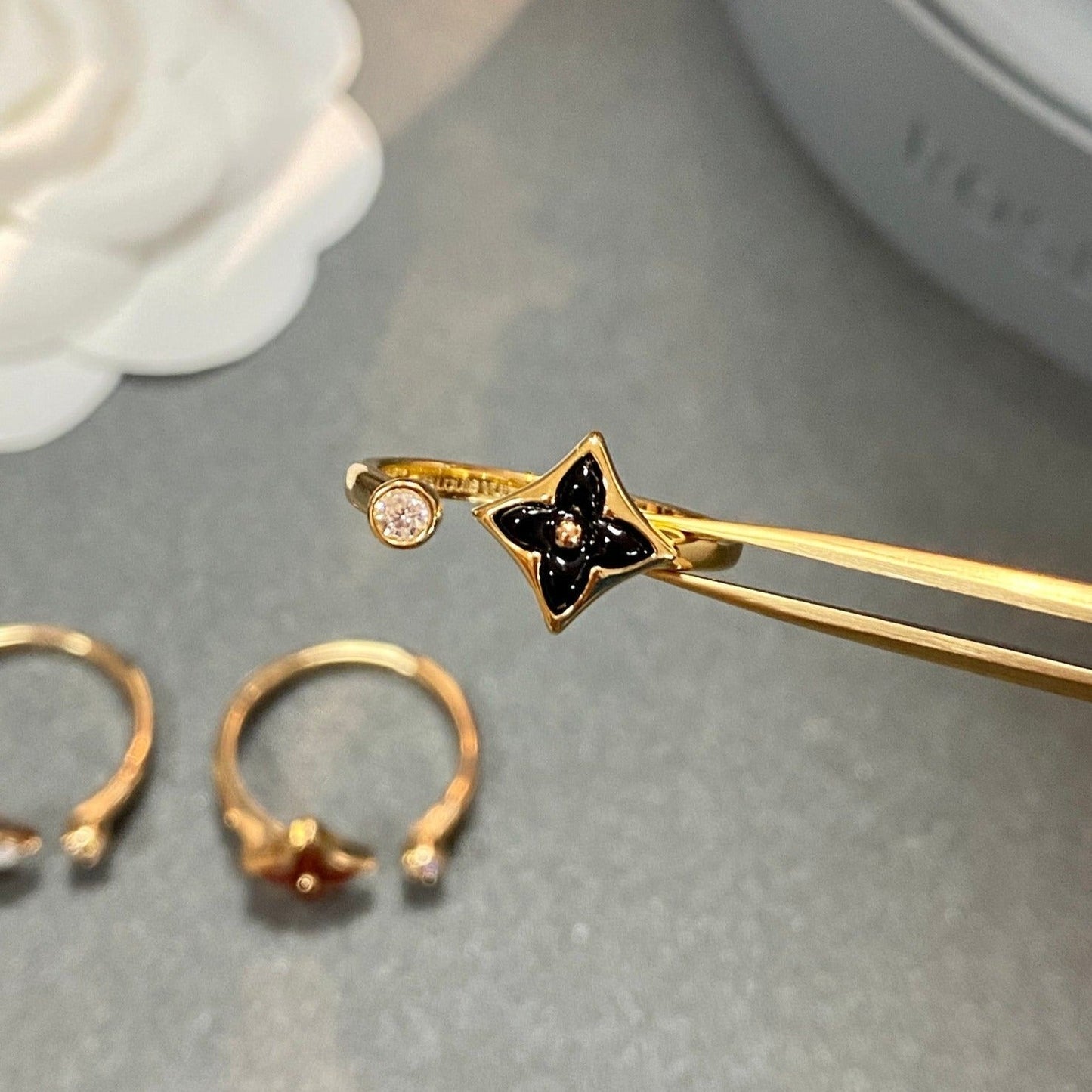 [Lucky Star]STAR 1 DIAMOND OPEN RING