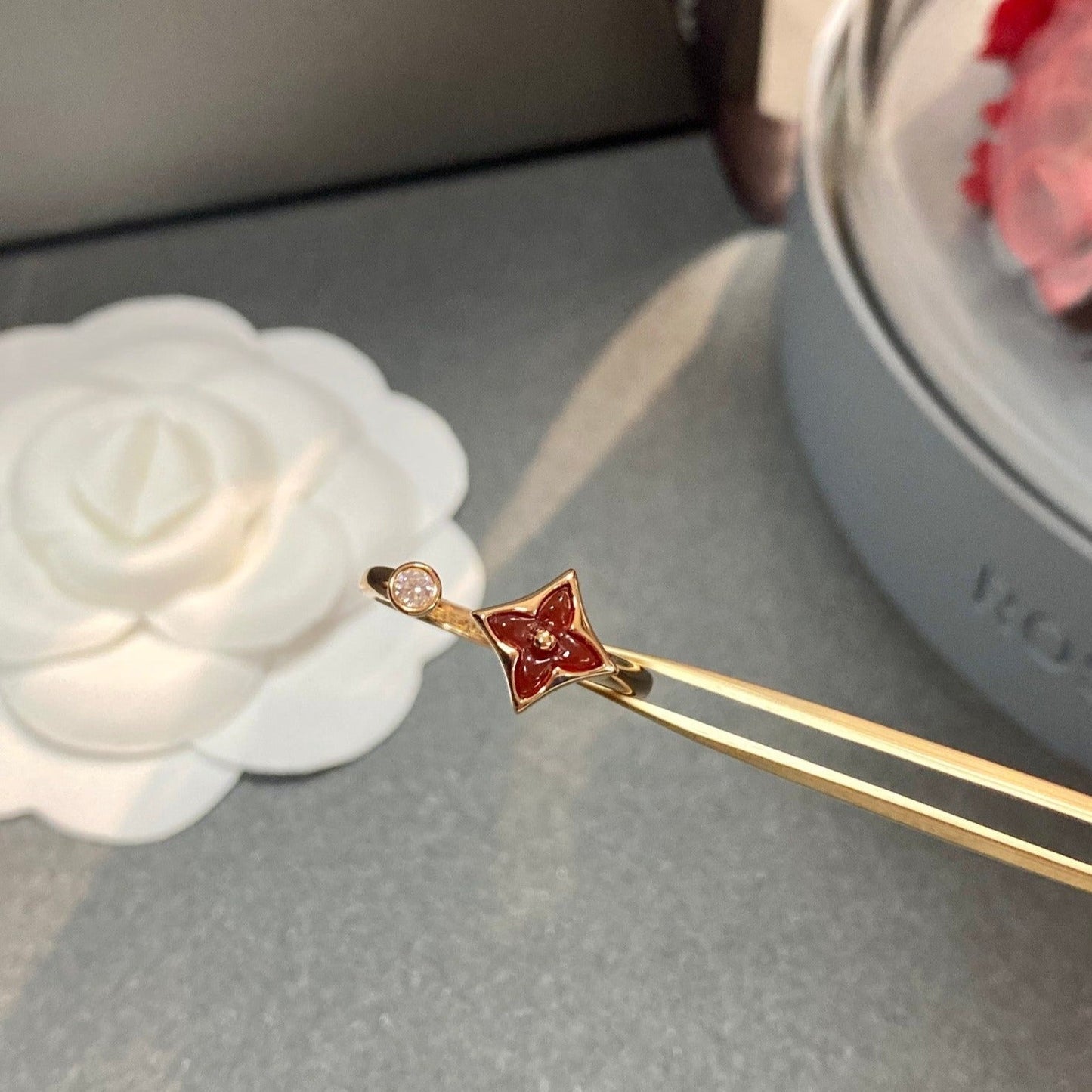 [Lucky Star]STAR 1 DIAMOND OPEN RING