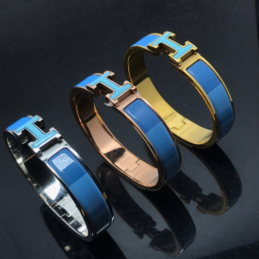 [Lucky Star]H BRACELET BLUE RAINBOW CERAMIC