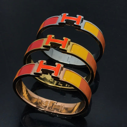 [Lucky Star]H BRACELET ORANGE RAINBOW CERAMIC