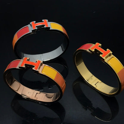 [Lucky Star]H BRACELET ORANGE RAINBOW CERAMIC
