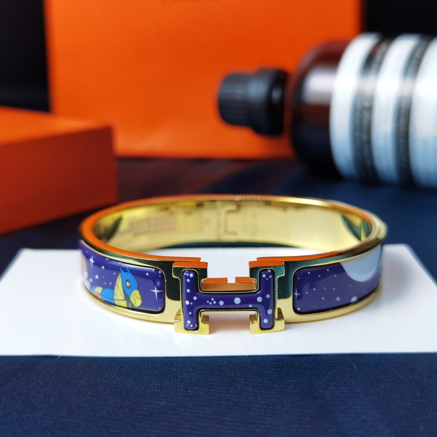 [Lucky Star]H STAR AND MOON BRACELET 12MM