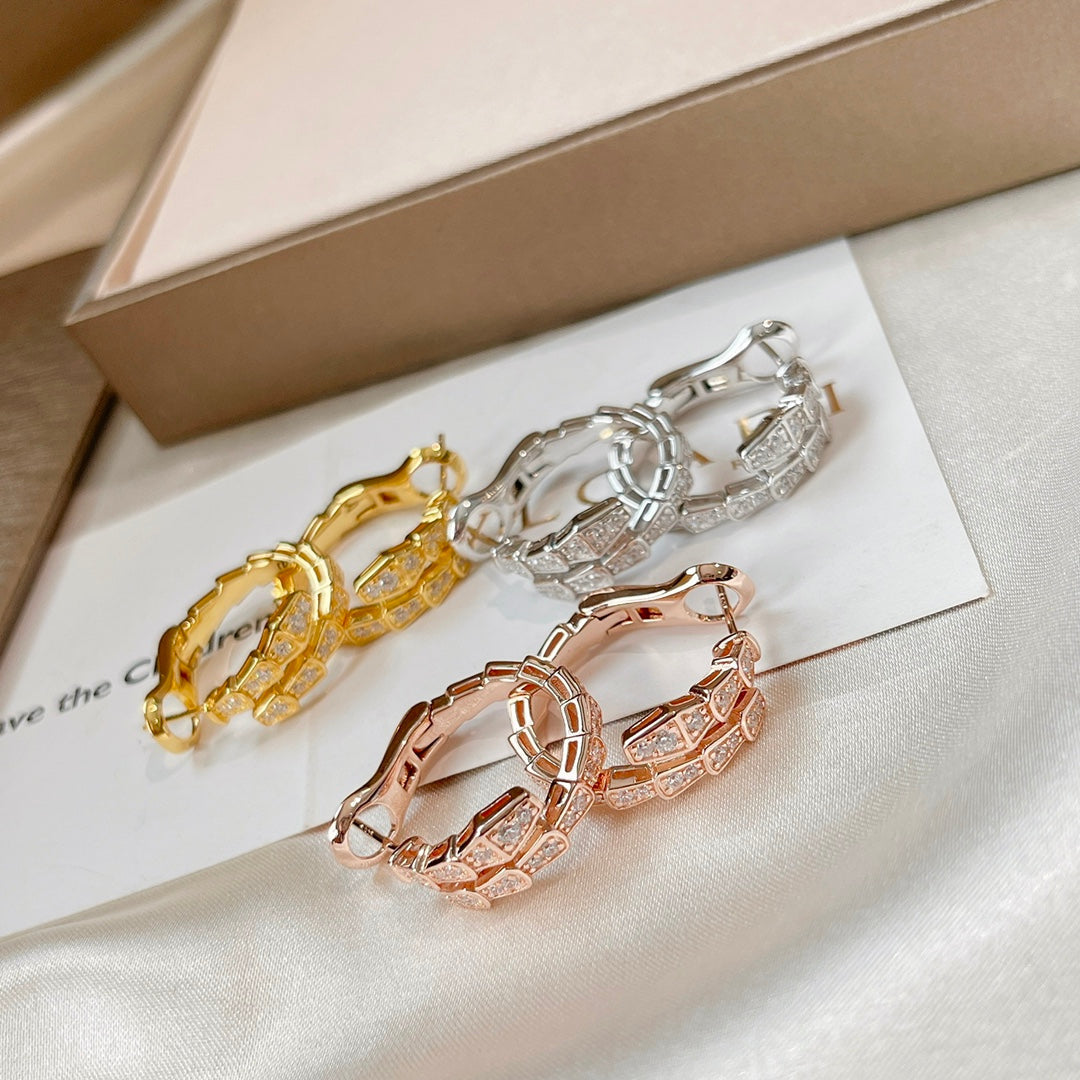 [Lucky Star]SERPENTI EARRINGS DIAMOND