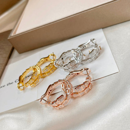 [Lucky Star]SERPENTI EARRINGS DIAMOND