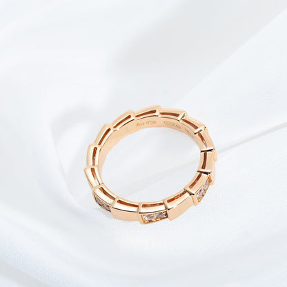 [Lucky Star]SERPENTI RING PINK GOLD  3MM