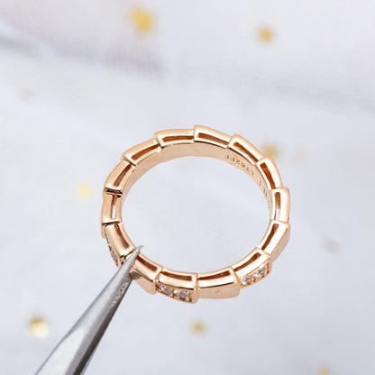[Lucky Star]SERPENTI RING PINK GOLD  3MM