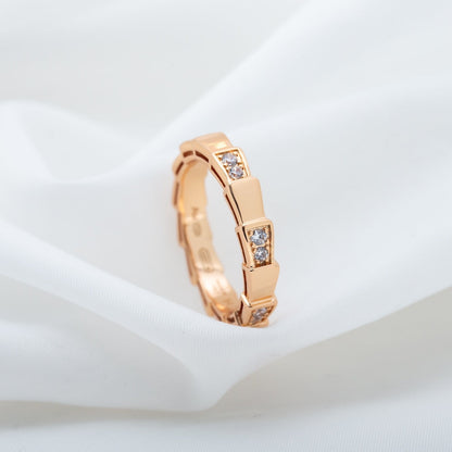 [Lucky Star]SERPENTI RING PINK GOLD  3MM