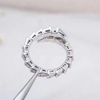 [Lucky Star]SERPENTI RING SILVER DIAMOND PAVED 4MM