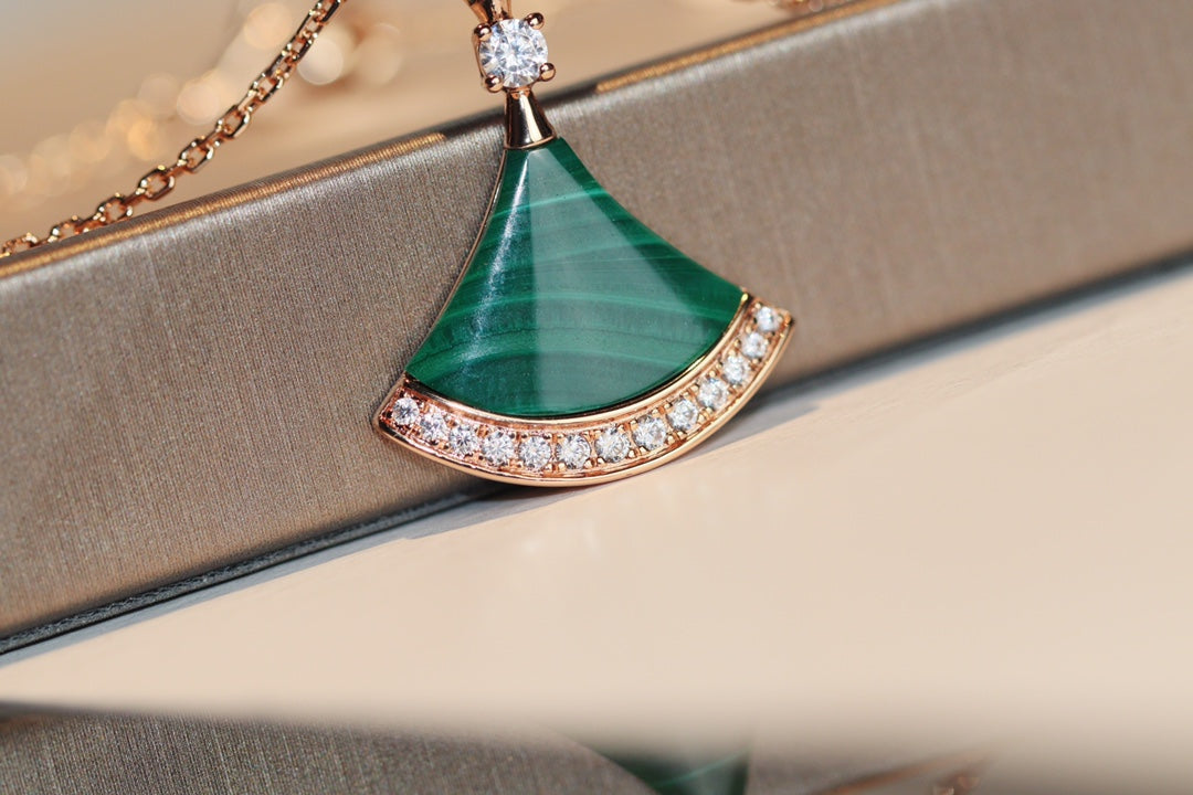 [Lucky Star]DREAM NECKLACE MALACHITE DIAMOND