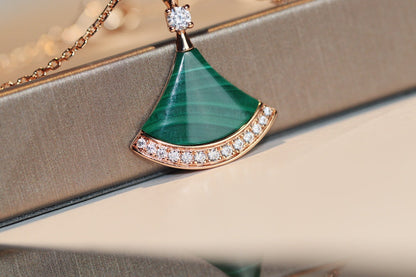 [Lucky Star]DREAM NECKLACE MALACHITE DIAMOND
