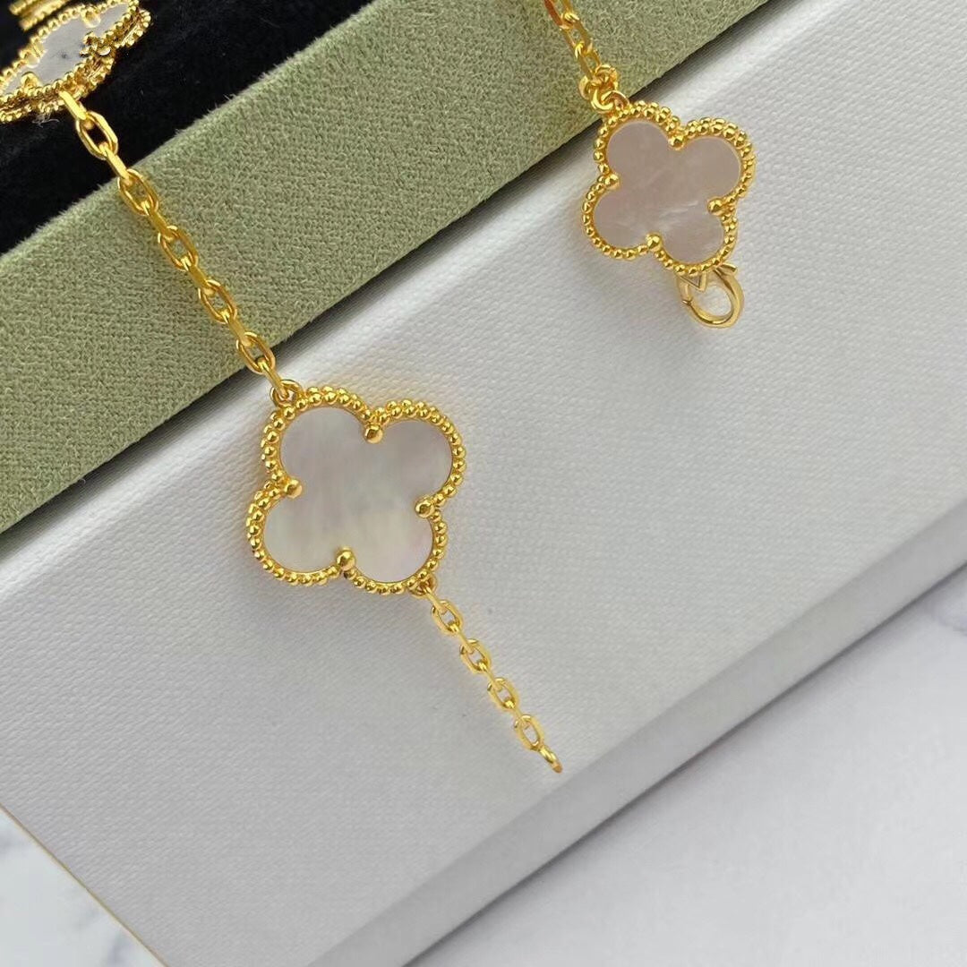 [Lucky Star]MAGIC CLOVER MOP GOLD BRACELET 5 MOTIFS