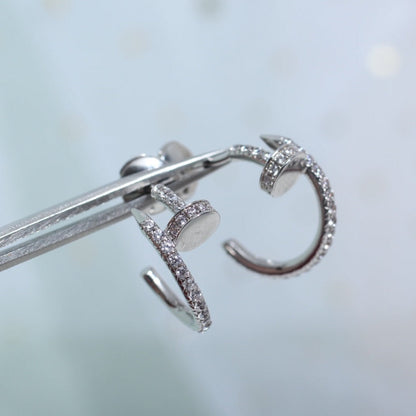 [Lucky Star]JUSTE EARRINGS 12.75MM SILVER DIAMOND