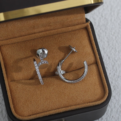 [Lucky Star]JUSTE EARRINGS 12.75MM SILVER DIAMOND