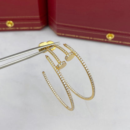[Lucky Star]JUSTE EARRINGS FULL DIAMONDS 1.8MM