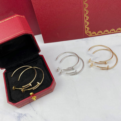 [Lucky Star]JUSTE EARRINGS FULL DIAMONDS 1.8MM