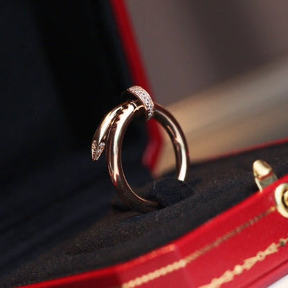 [Lucky Star]JUSTE RING 2.65MM PINK GOLD DIAMOND