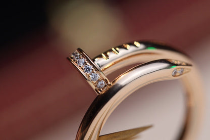 [Lucky Star]JUSTE RING 2.65MM PINK GOLD DIAMOND