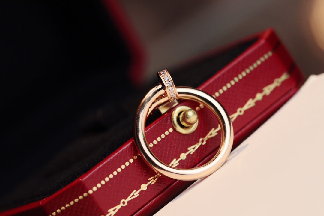 [Lucky Star]JUSTE RING 2.65MM PINK GOLD DIAMOND