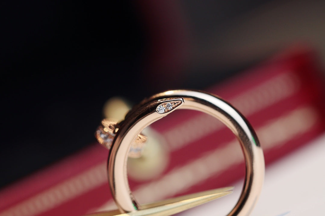 [Lucky Star]JUSTE RING 2.65MM PINK GOLD DIAMOND