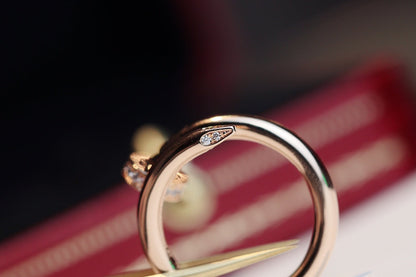 [Lucky Star]JUSTE RING 2.65MM PINK GOLD DIAMOND