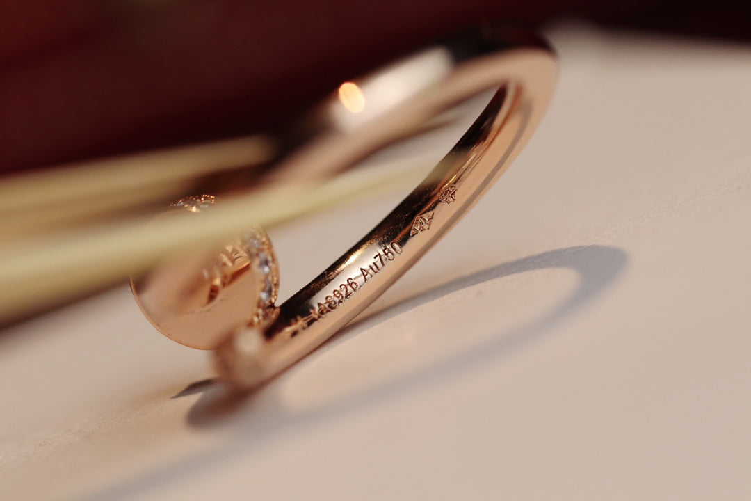 [Lucky Star]JUSTE RING 2.65MM PINK GOLD DIAMOND