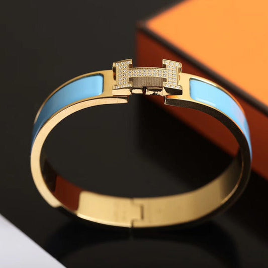 [Lucky Star]H CLOUD BLUE BRACELET GOLD DIAMOND