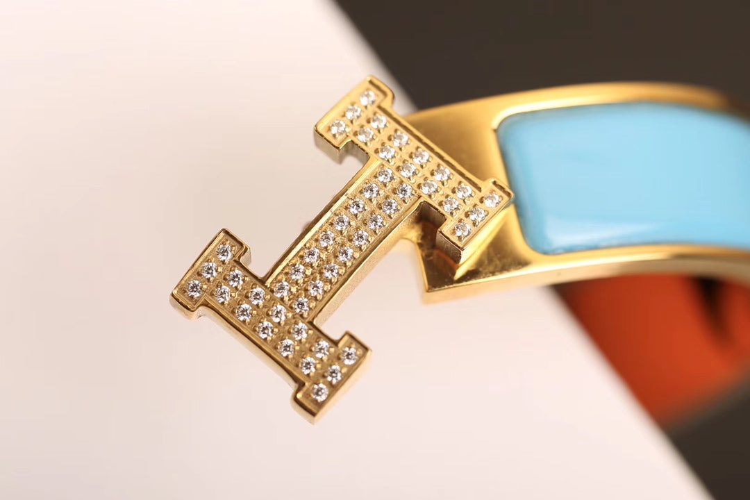 [Lucky Star]H CLOUD BLUE BRACELET GOLD DIAMOND