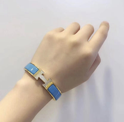 [Lucky Star]H CLOUD BLUE BRACELET GOLD DIAMOND