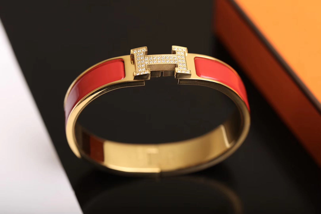 [Lucky Star]H BRACELET GOLD DIAMOND