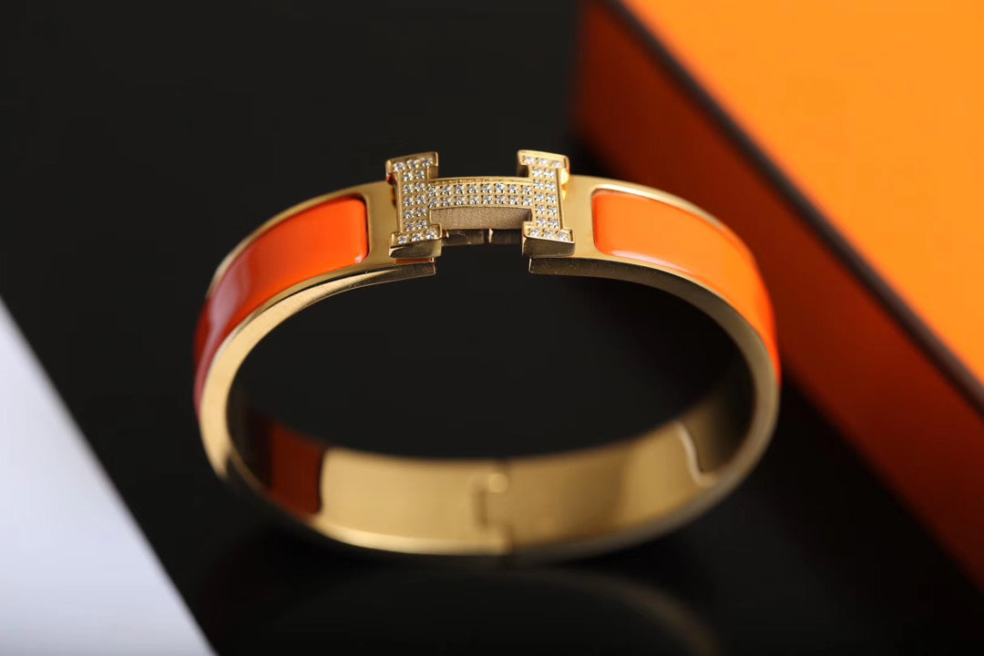 [Lucky Star]H BRACELET GOLD DIAMOND