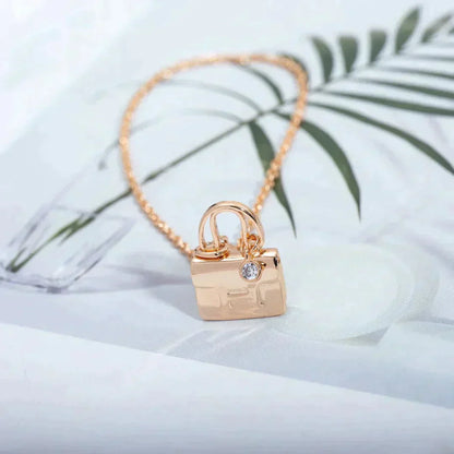 [Lucky Star]AMULETTE PEDANT ROSE GOLD NECKLACE