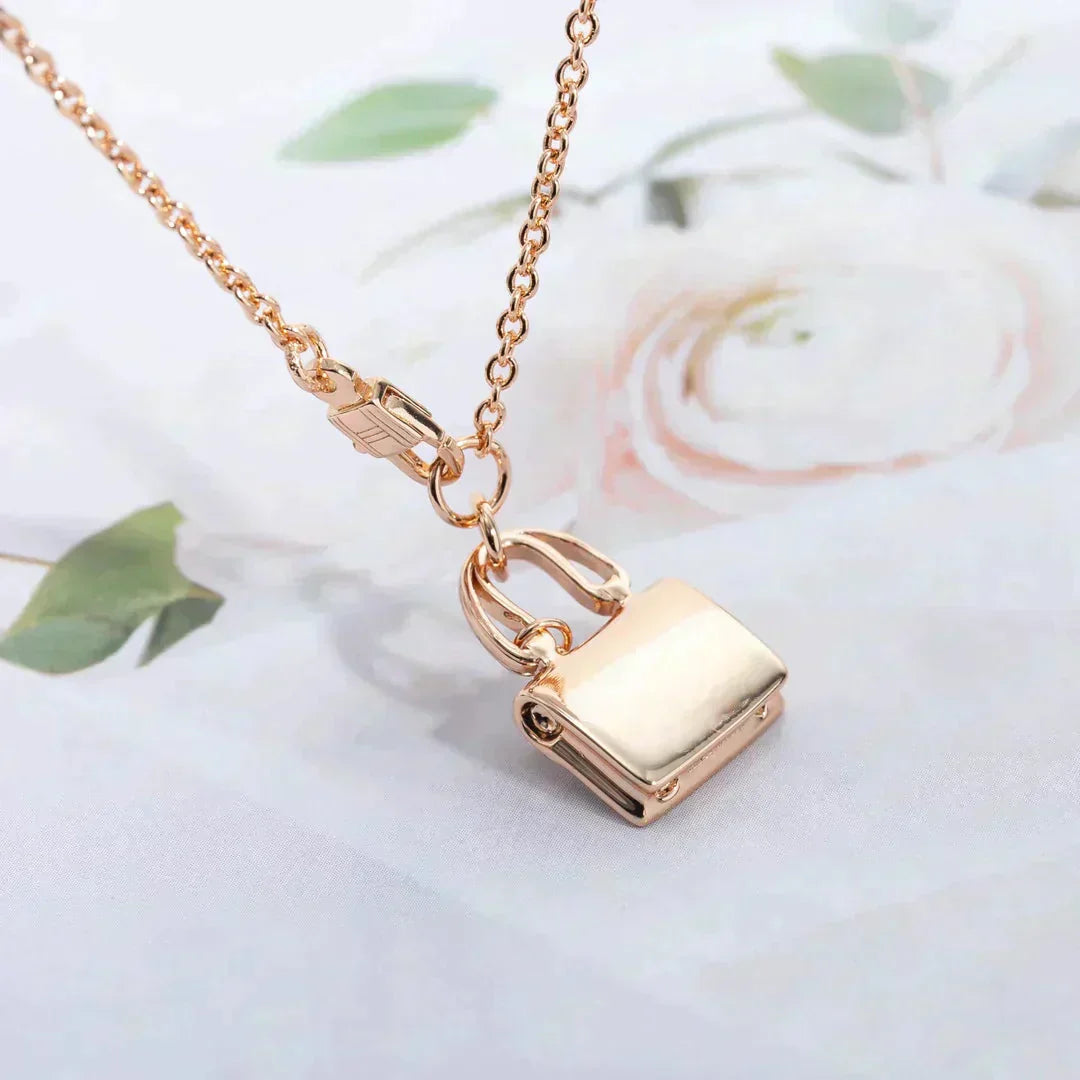 [Lucky Star]AMULETTE PEDANT ROSE GOLD NECKLACE