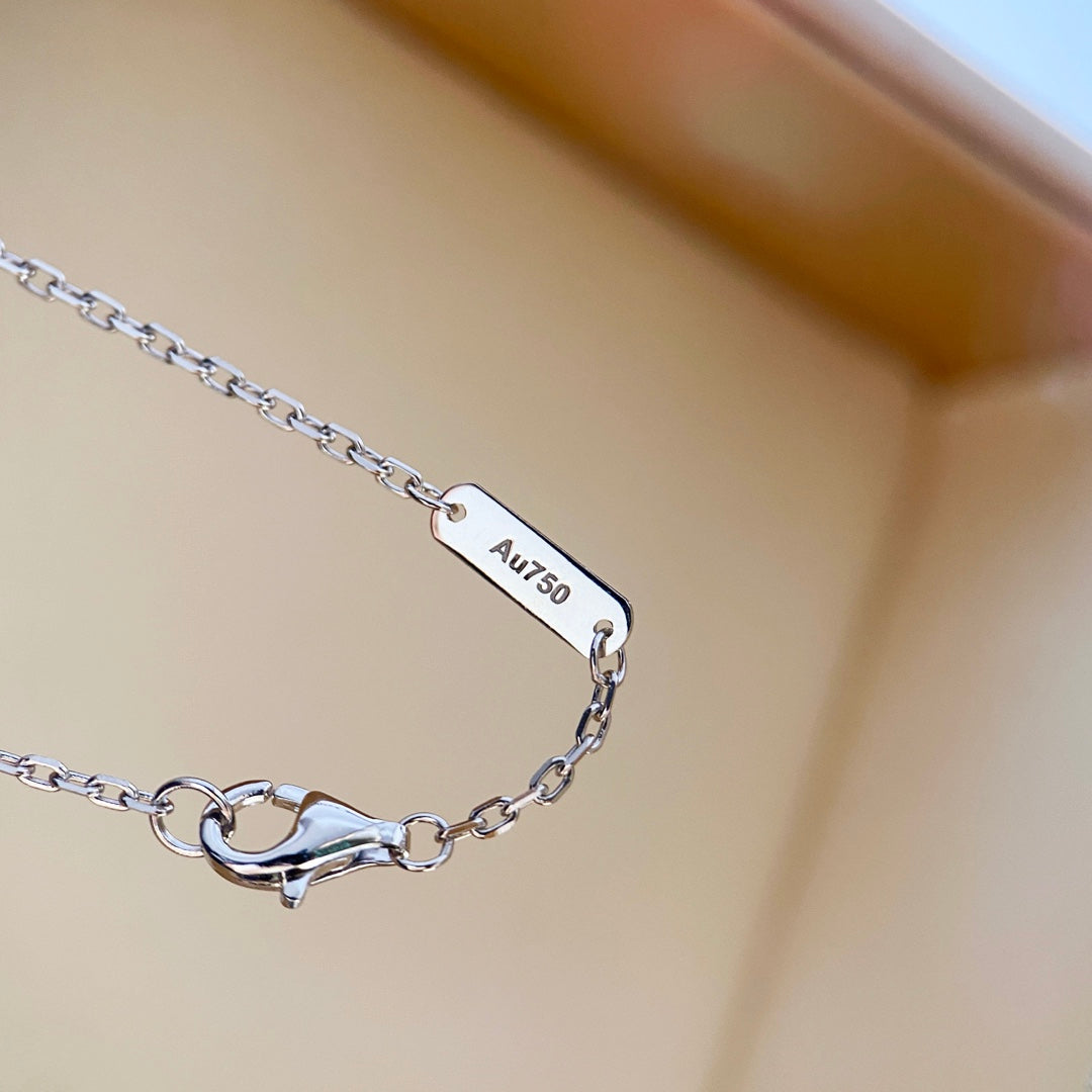 [Lucky Star]CLOVER DIAMOND NECKLACE SILVER