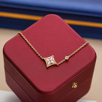 [Lucky Star]STAR 1 DIAMOND PINK GOLD BRACELET