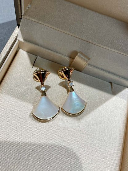 [Lucky Star]DREAM MOP 1 DIAMOND EARRINGS