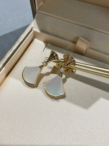[Lucky Star]DREAM MOP 1 DIAMOND EARRINGS